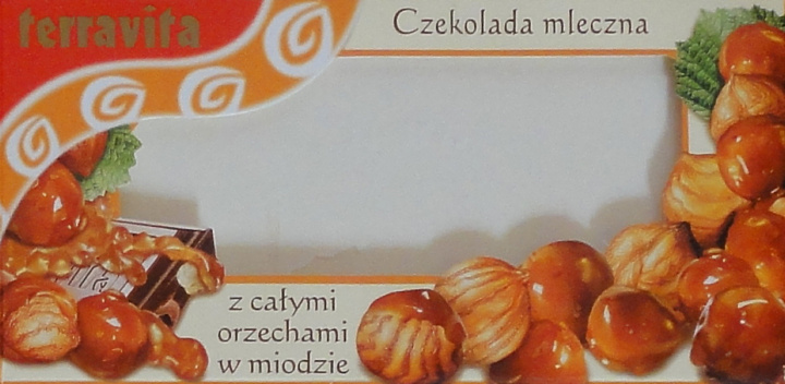 Terravita male poziom czekolada mleczna z calymi orzechami w miodzie.jpg